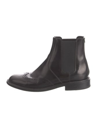 Saint Laurent Patent Leather Chelsea Boots