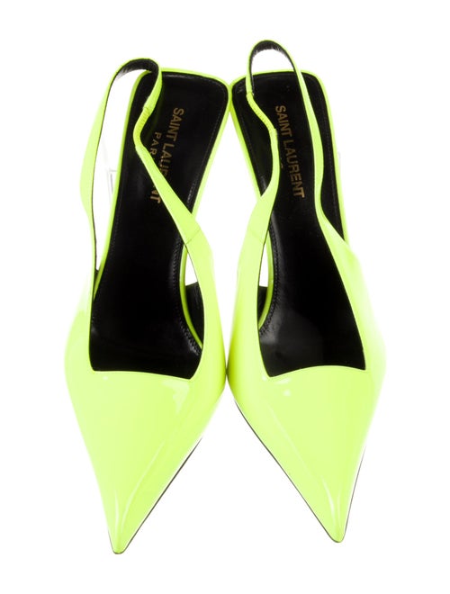 Saint Laurent Patent Leather Slingback Pumps