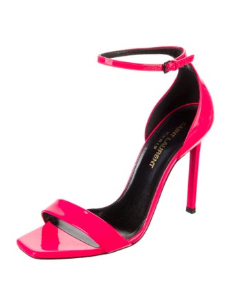 Saint Laurent Patent Leather Sandals