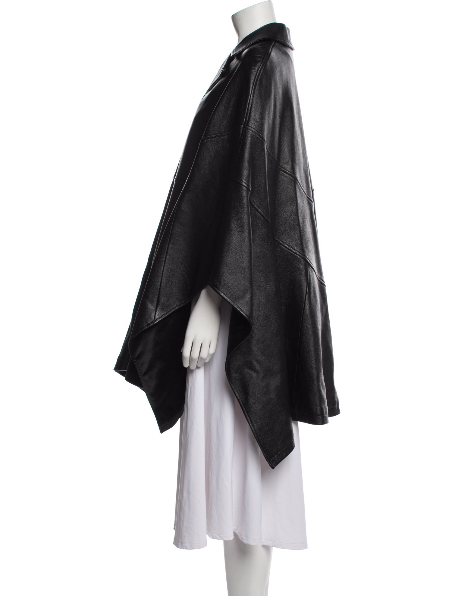 Saint Laurent Lamb Leather Cape