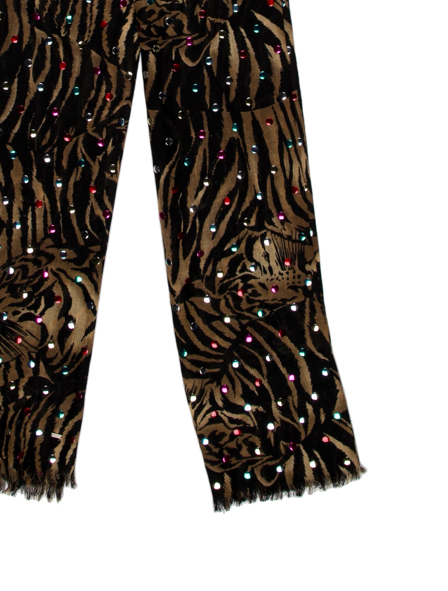 Saint Laurent Silk Paisley Print Scarf