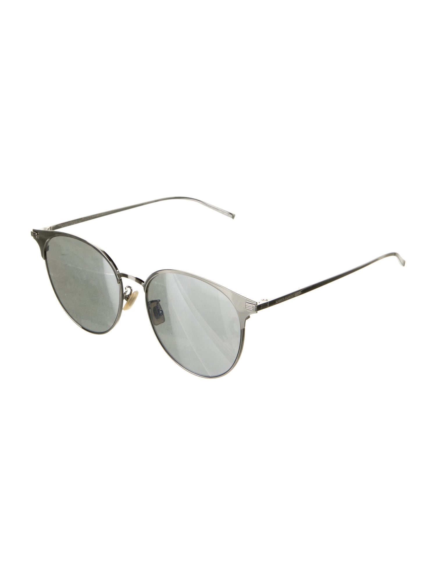 Saint Laurent Round Mirrored Sunglasses