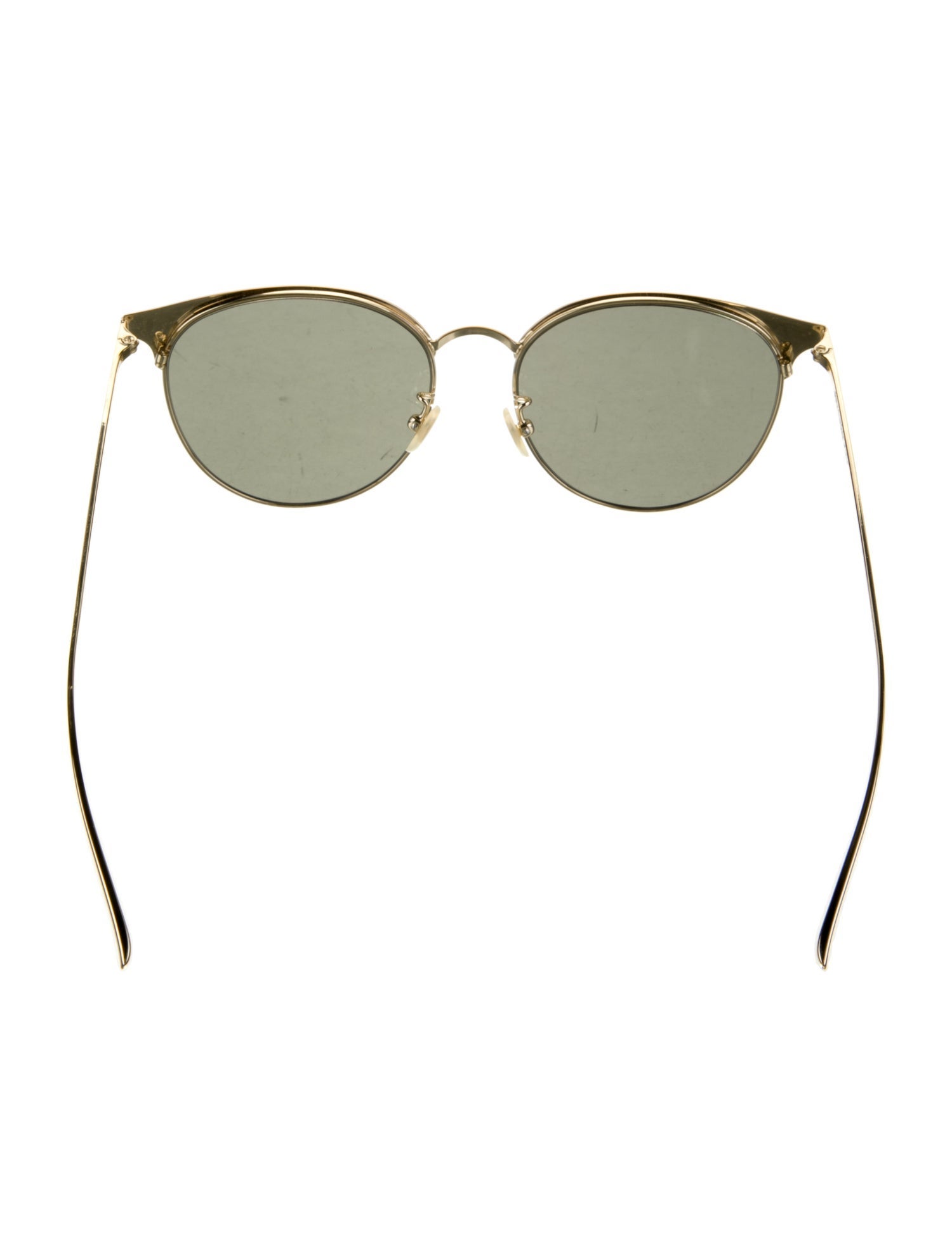 Saint Laurent Round Mirrored Sunglasses