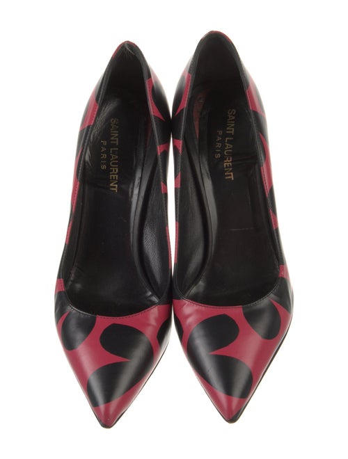 Saint Laurent Leather Printed Pumps