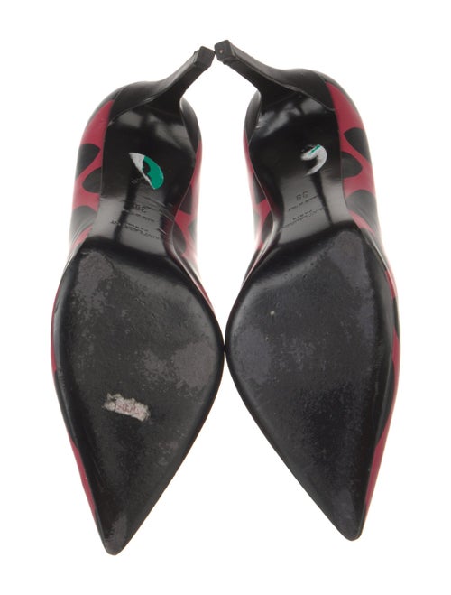 Saint Laurent Leather Printed Pumps