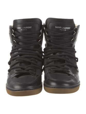 Saint Laurent Mesh Wedge Sneakers