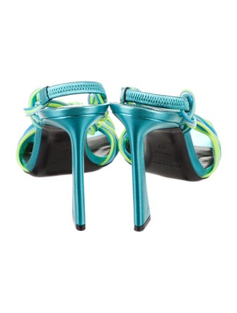 Saint Laurent Rubber Slingback Sandals