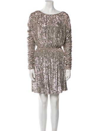 Saint Laurent Sequin Mini Dress