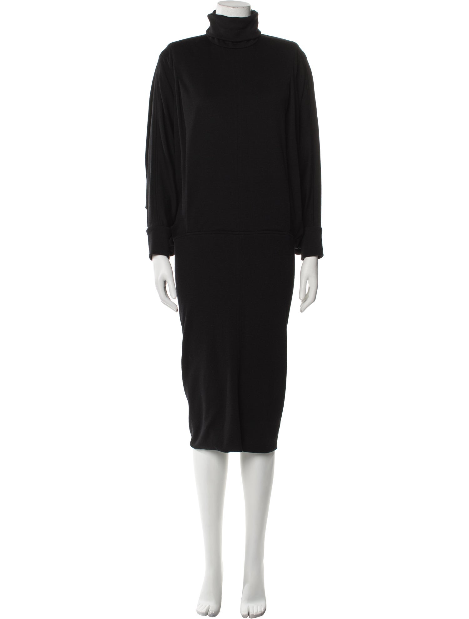 Saint Laurent Wool Midi Length Dress w/ Tags