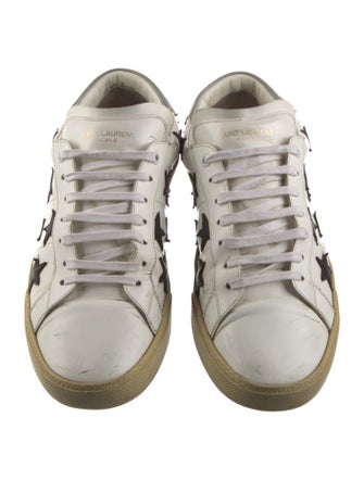 Saint Laurent Leather Printed Sneakers