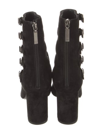 Saint Laurent Suede Lace-Up Boots