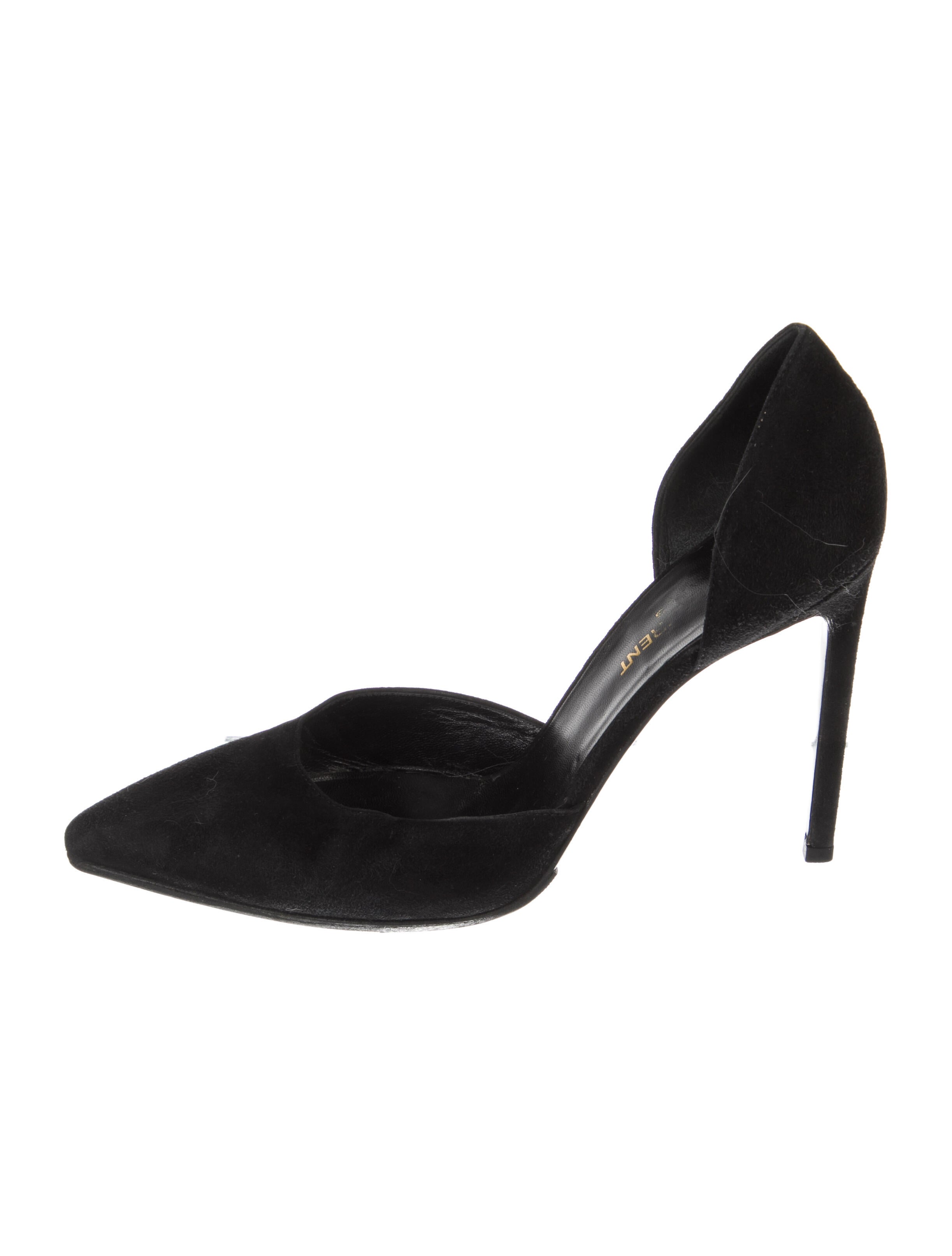 Saint Laurent Suede D'Orsay Pumps