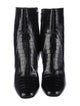 Saint Laurent Embossed Leather Sock Boots