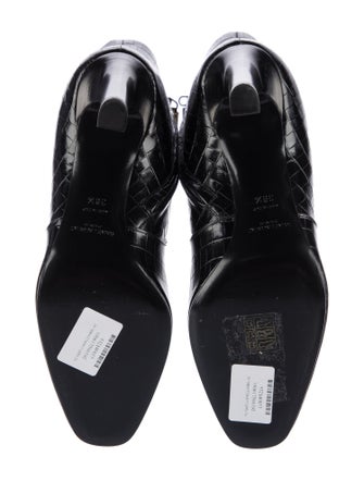 Saint Laurent Embossed Leather Sock Boots