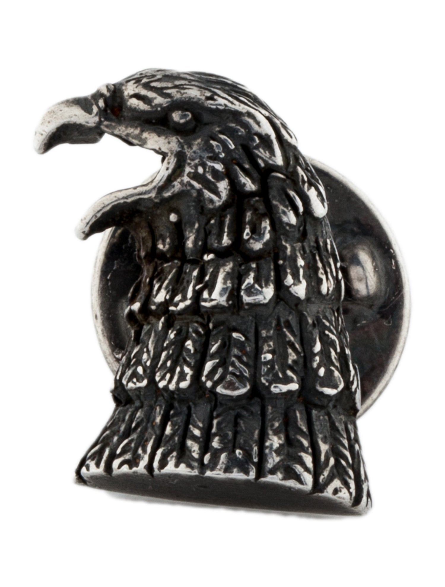 Saint Laurent Eagle Head Lapel Pin