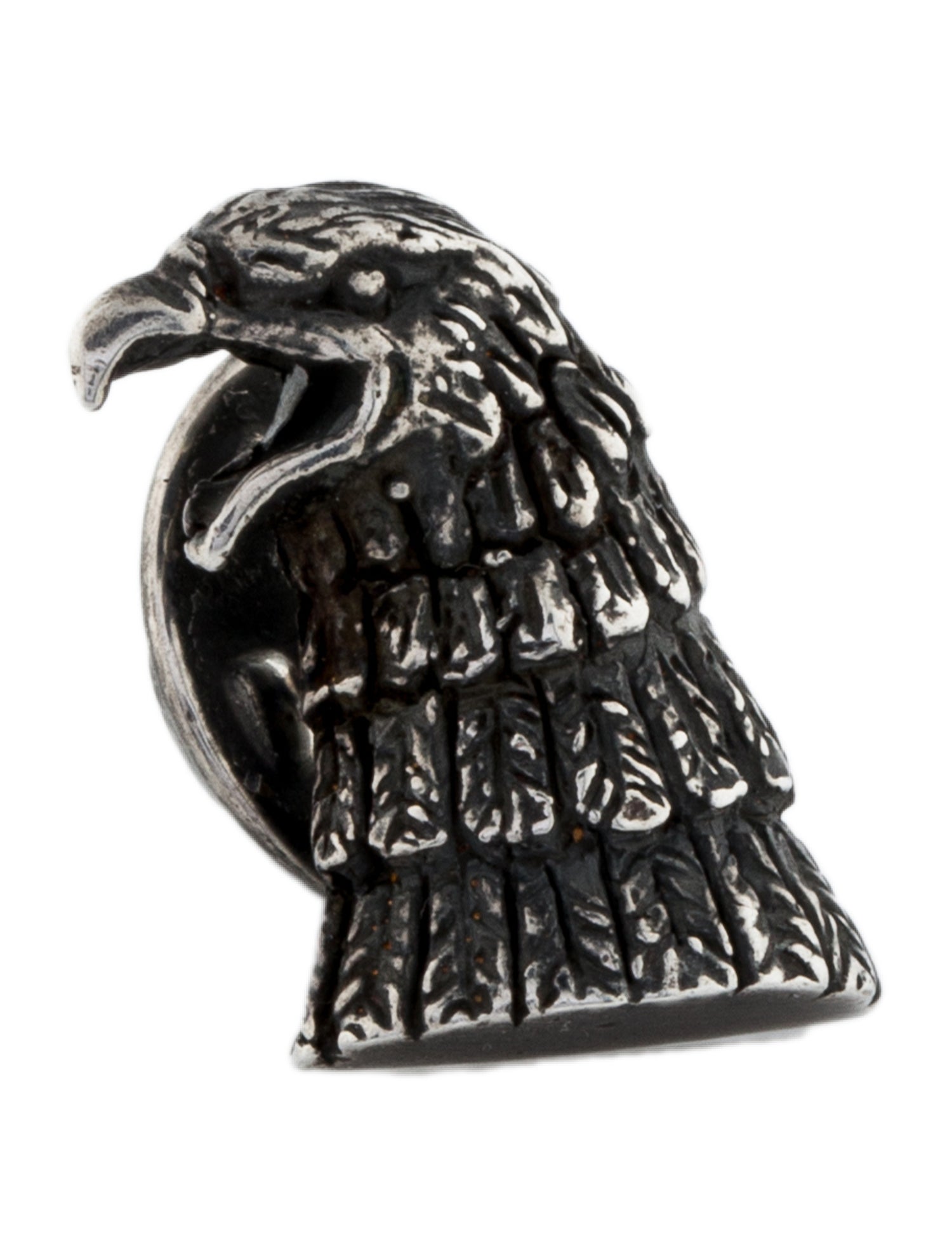 Saint Laurent Eagle Head Lapel Pin