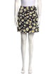 Saint Laurent Floral Print Mini Skirt
