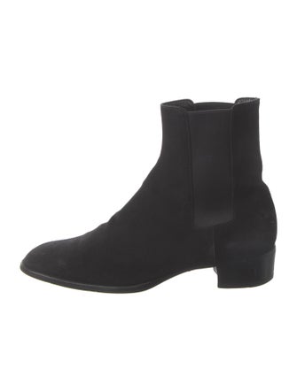 Saint Laurent Suede Chelsea Boots