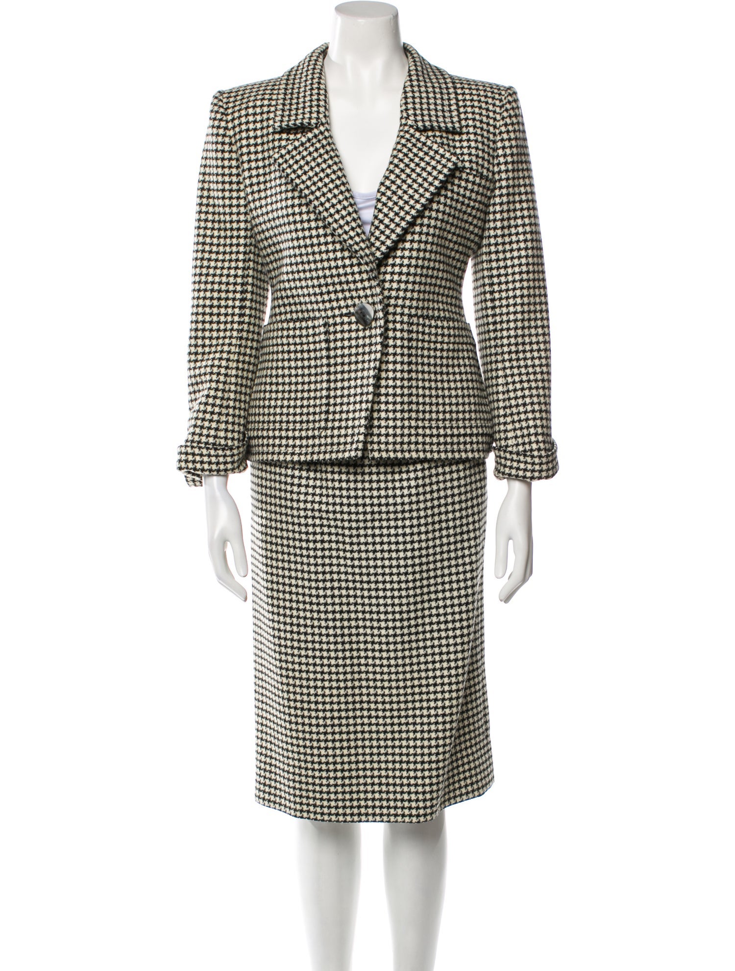 Yves Saint Laurent Rive Gauche Vintage 1986 Skirt Suit