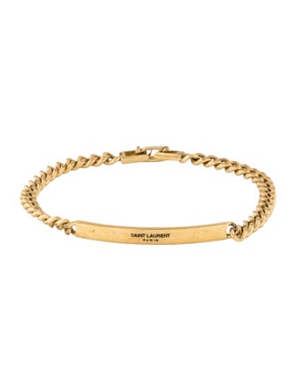 Saint Laurent Baptism ID Bar Bracelet