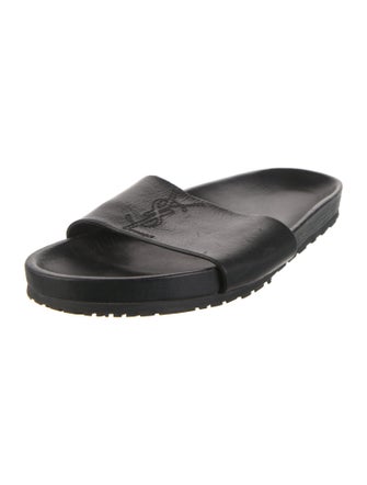Saint Laurent Leather Slides