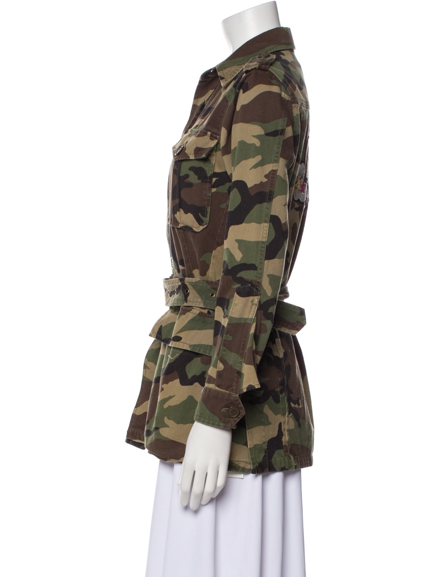 Saint Laurent Printed Utility Jacket