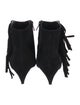 Saint Laurent Suede Studded Accents Western Boots