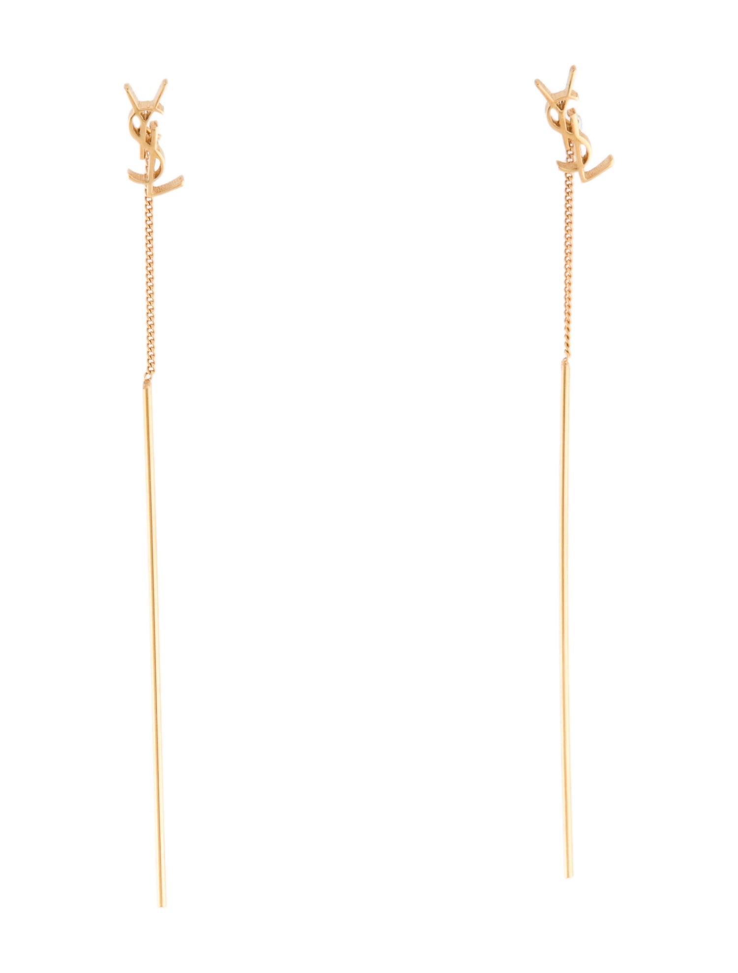 Saint Laurent Opyum YSL Threader Drop Earrings