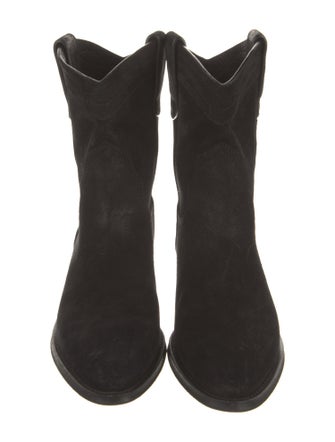 Saint Laurent Suede Western Boots