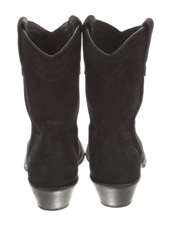 Saint Laurent Suede Western Boots