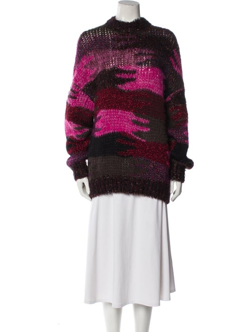 Saint Laurent Mohair Striped Sweater