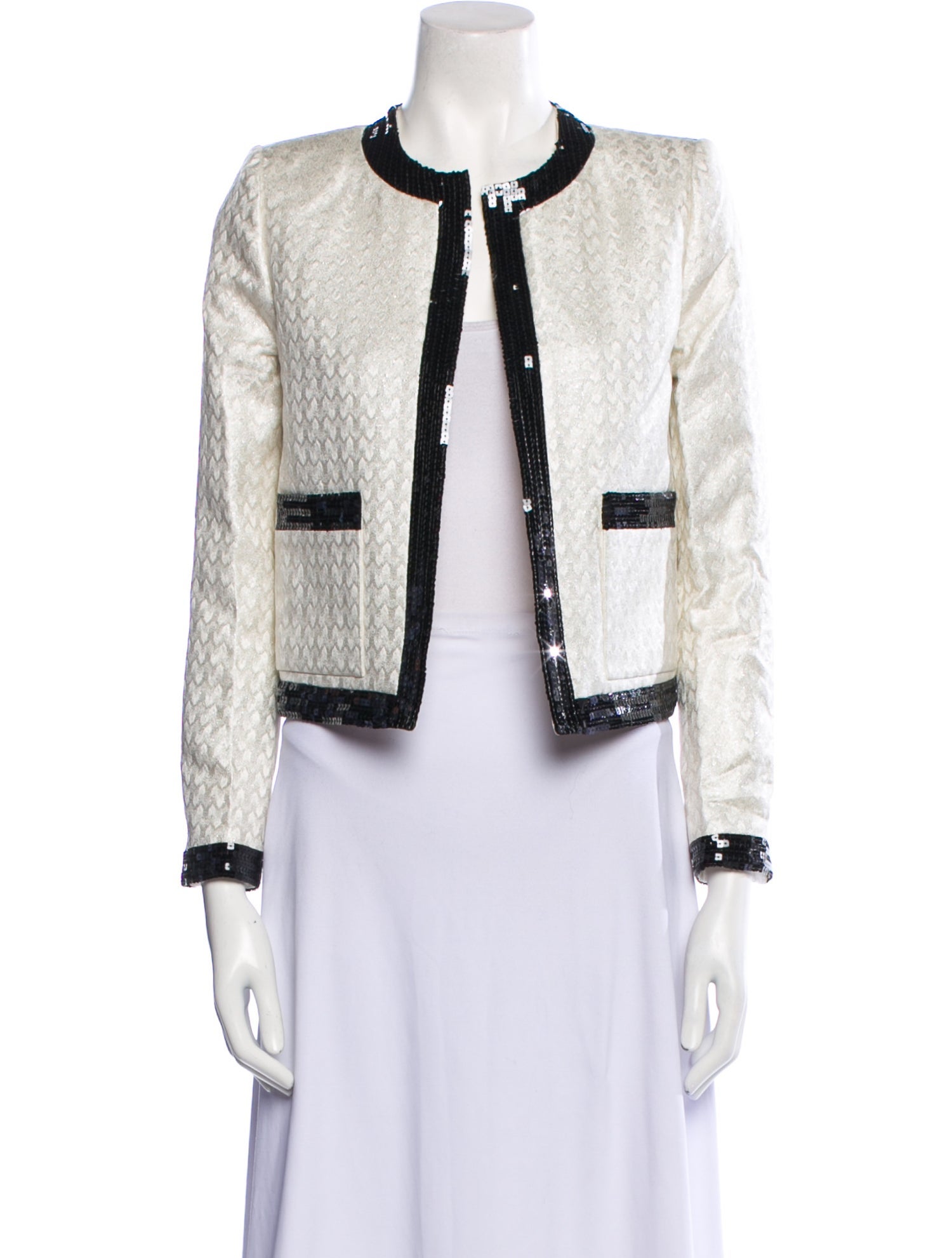 Saint Laurent Tweed Pattern Evening Jacket