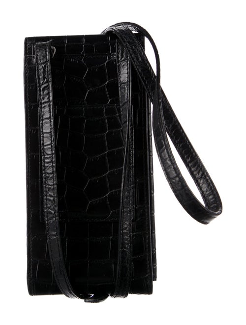 Saint Laurent Leather Case with Lanyard