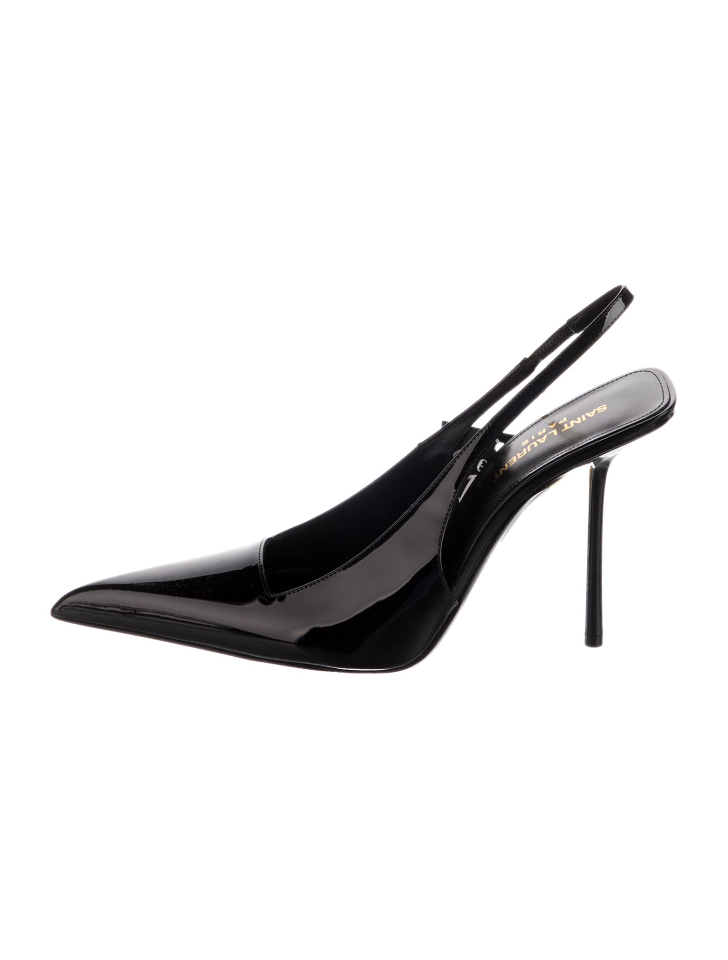 Saint Laurent Patent Leather Slingback Pumps