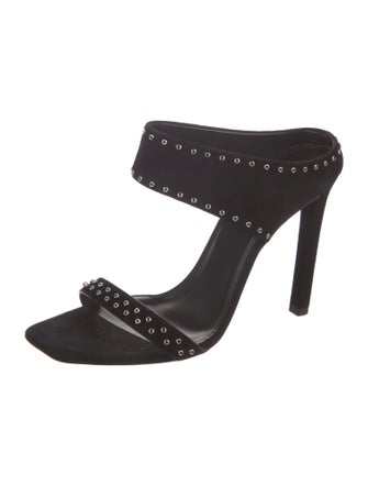 Saint Laurent Suede Slides