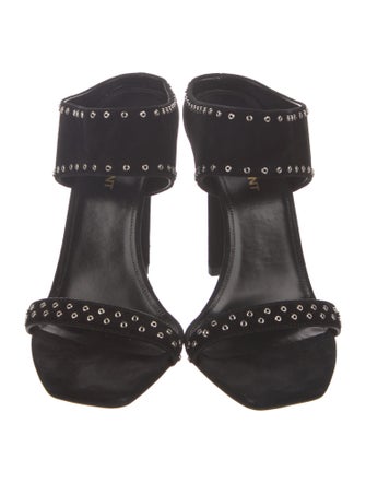 Saint Laurent Suede Slides