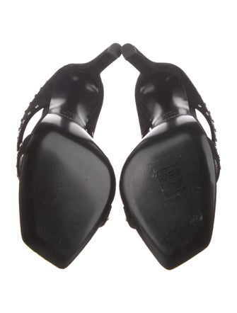 Saint Laurent Suede Slides