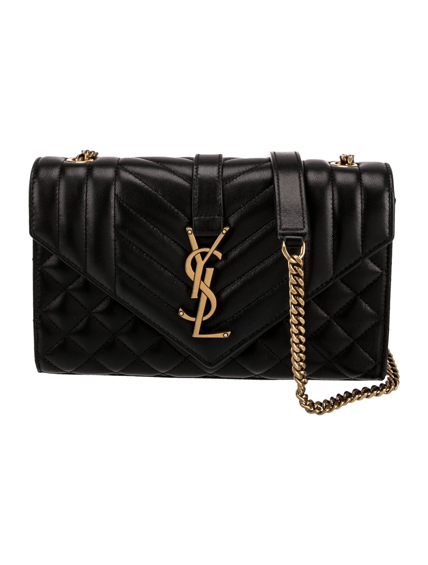 Saint Laurent Leather Envelope Small 2023