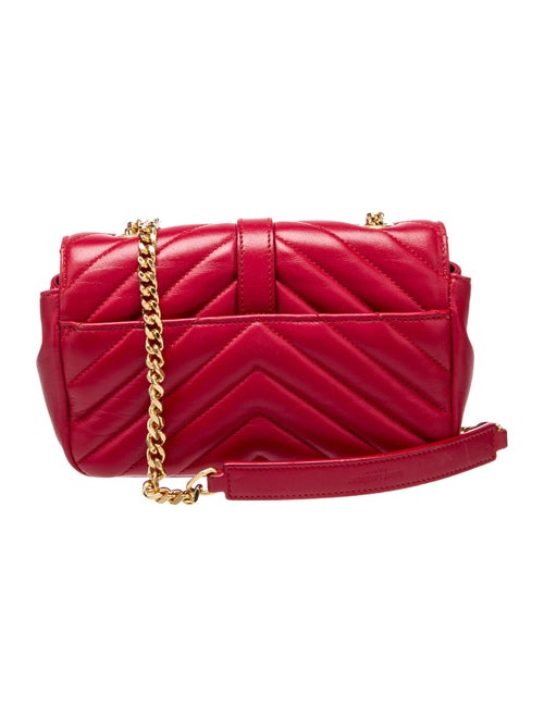 Saint Laurent Leather Monogram Matelassé Classic Chain Bag Baby