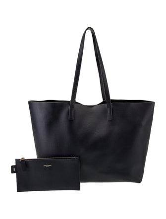 Saint Laurent Leather E/W Shopping Tote