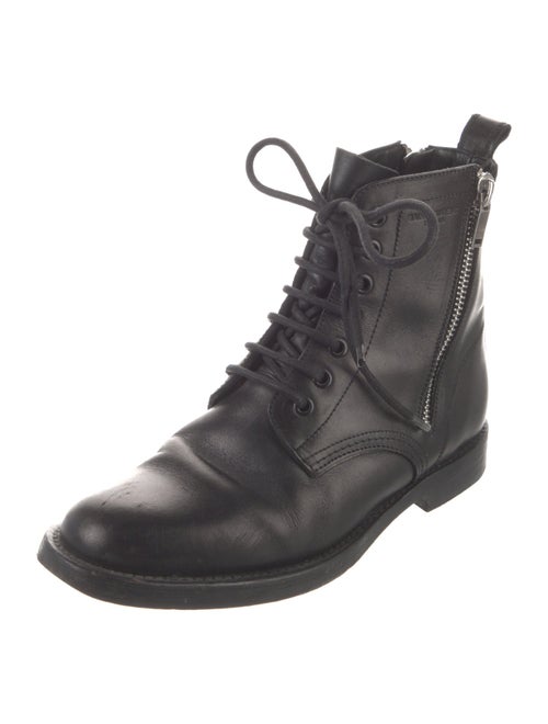 Saint Laurent Leather Combat Boots