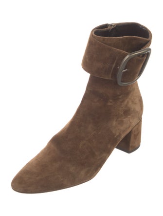 Saint Laurent Suede Sock Boots