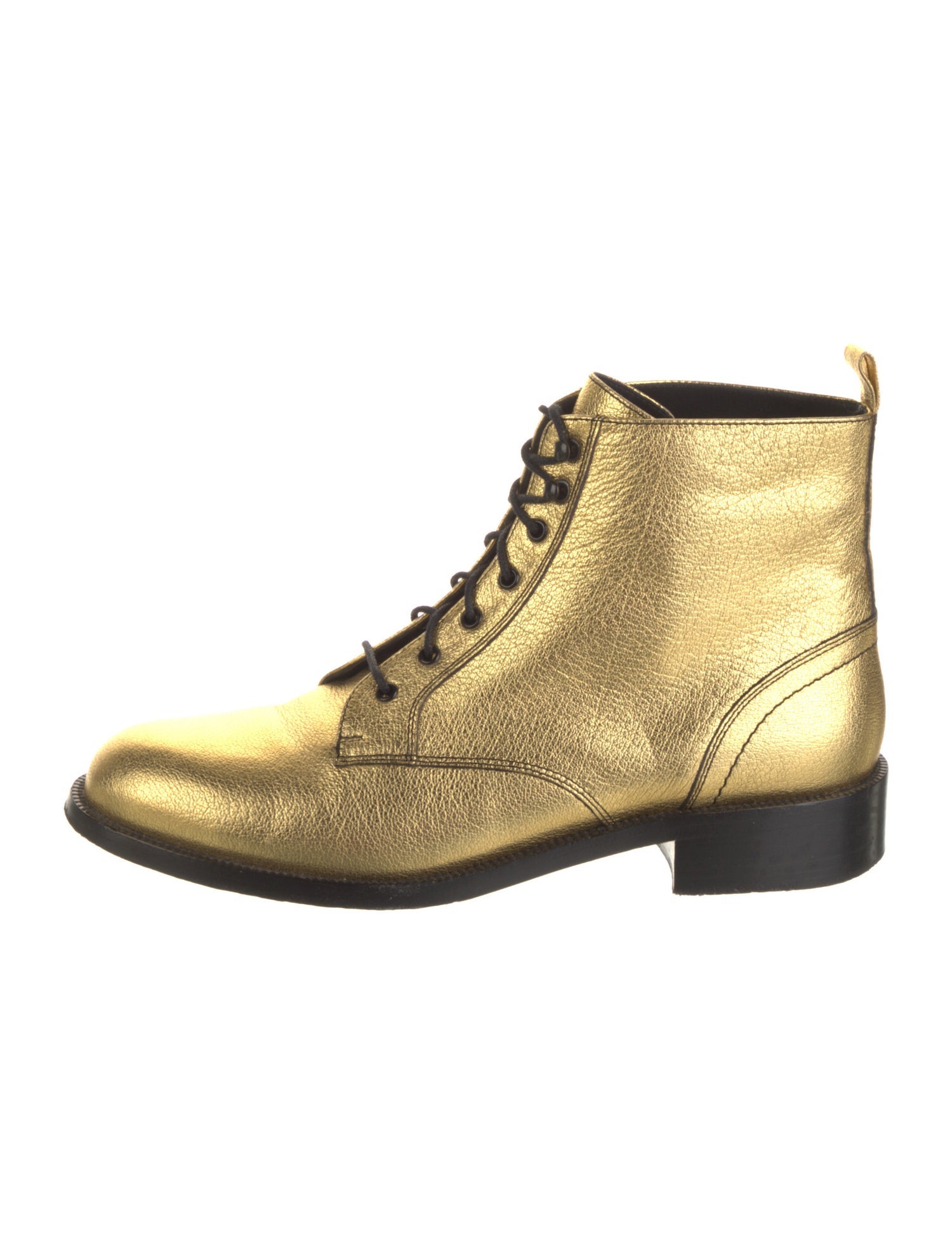 Saint Laurent Leather Combat Boots