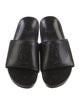 Saint Laurent Chevron Leather Slides