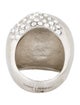 Saint Laurent Crystal Edge Egg Ring