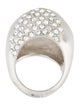 Saint Laurent Crystal Edge Egg Ring
