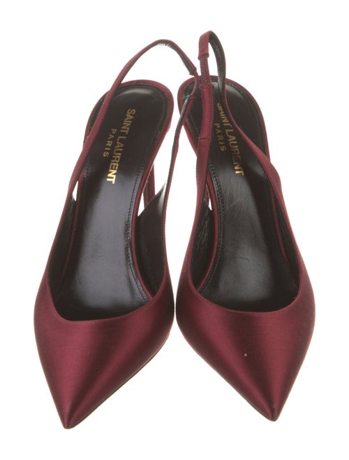 Saint Laurent Satin Slingback Pumps