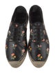 Saint Laurent Calfskin Floral Print Espadrilles