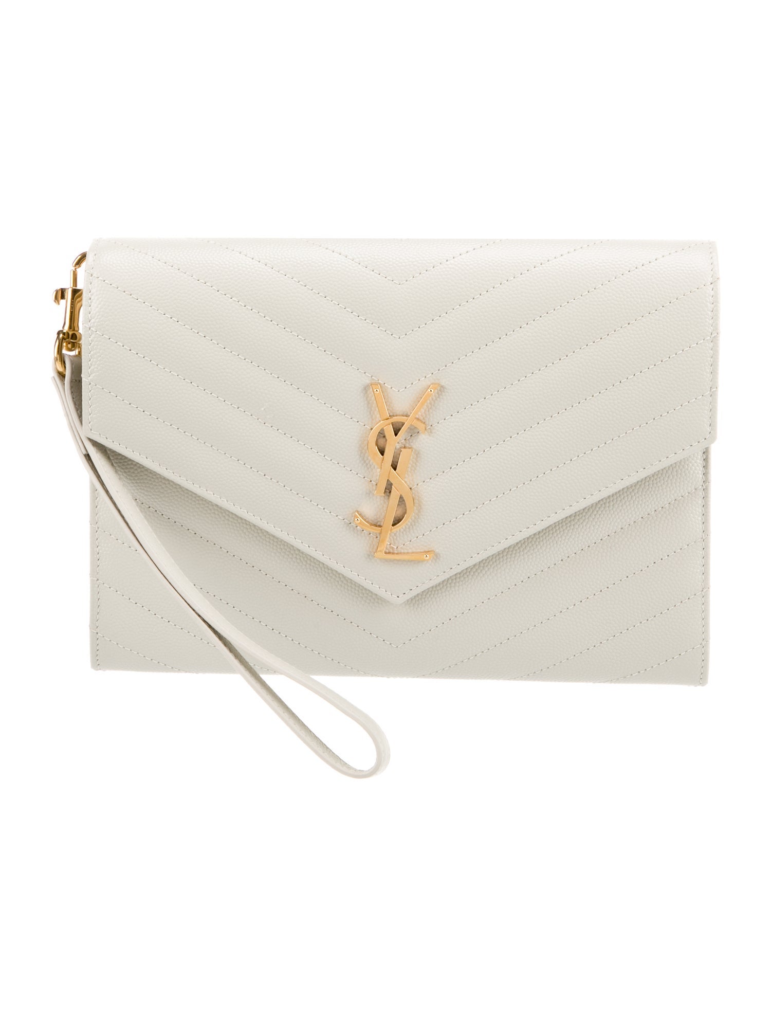 Saint Laurent Leather Cassandre 2024