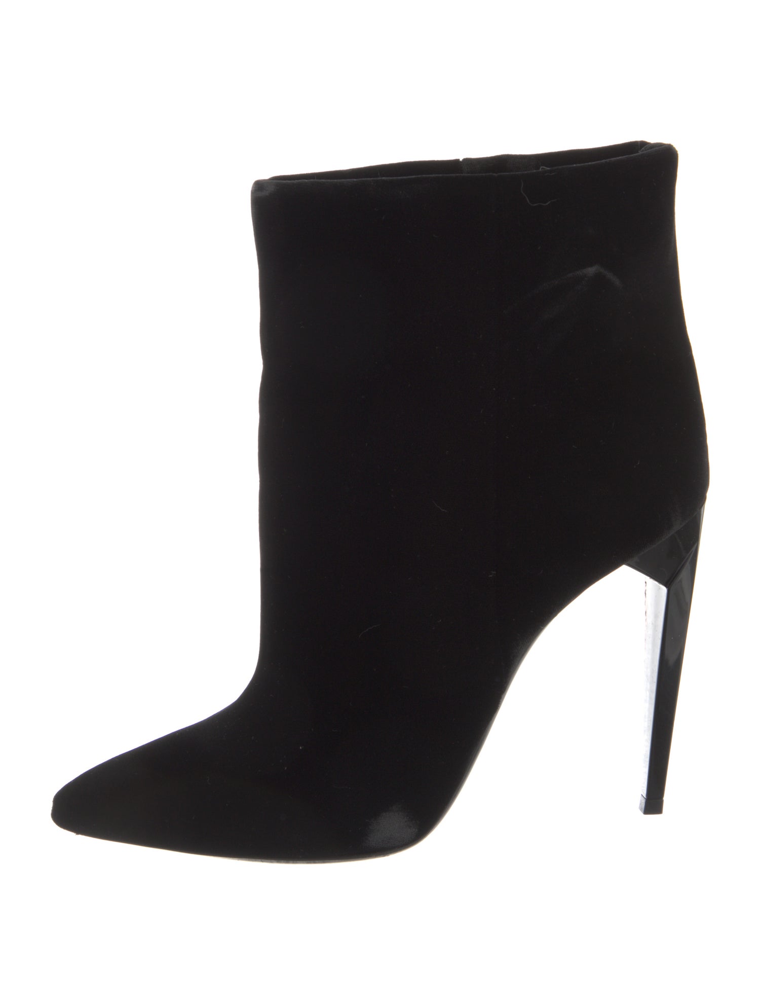 Saint Laurent Velvet Boots